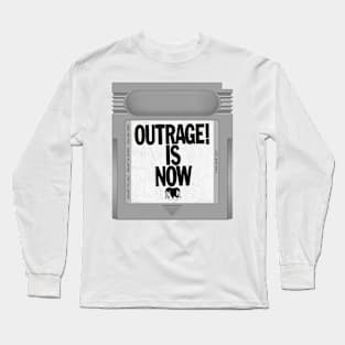 Outrage! Is Now Game Cartridge Long Sleeve T-Shirt